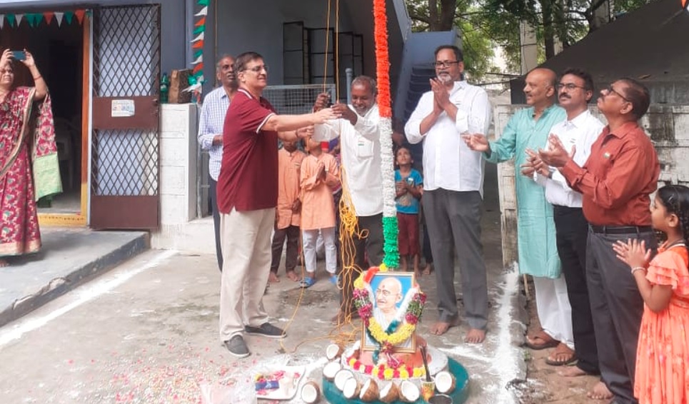 Unfurling of Flag by Sri RK Wanchoo during Independent Day celebrations on 15-Aug-2023